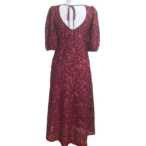 Johnny Was Malaga Midi Lace Dress xs Embroidered Cotton Silk Cottagecore NEW - Picture 4 of 12